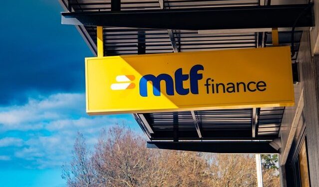 MTF Finance store sign