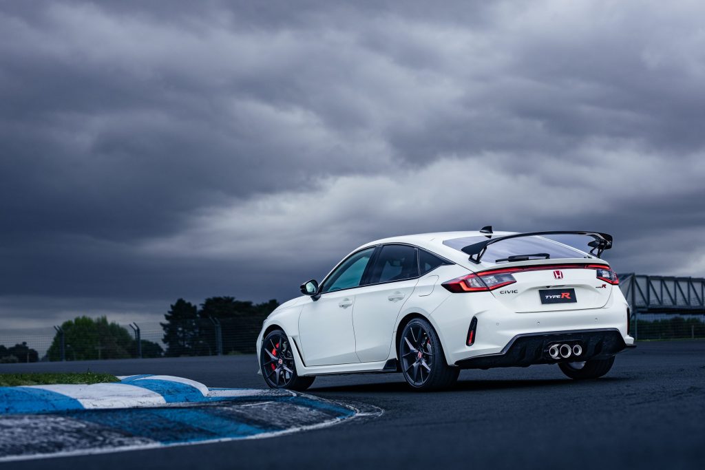 2023 Honda Civic Type R rear static on race track