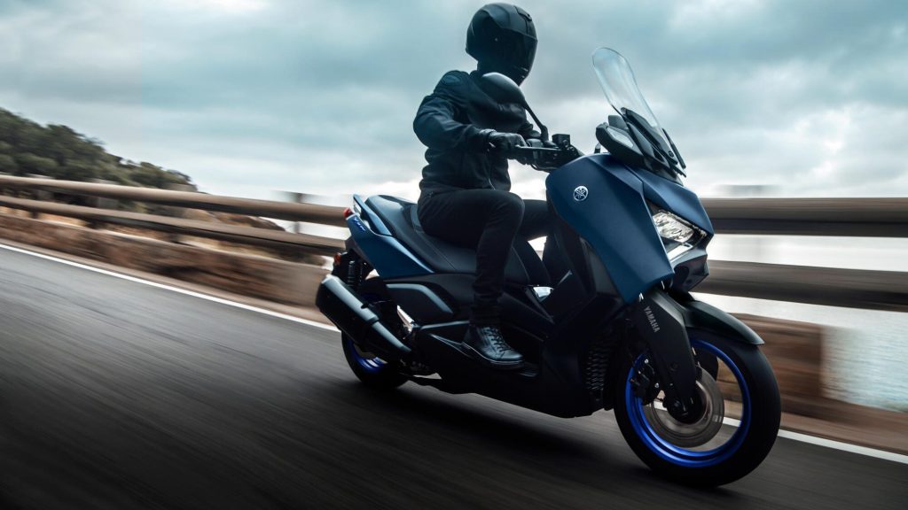 Yamaha Xmax on road