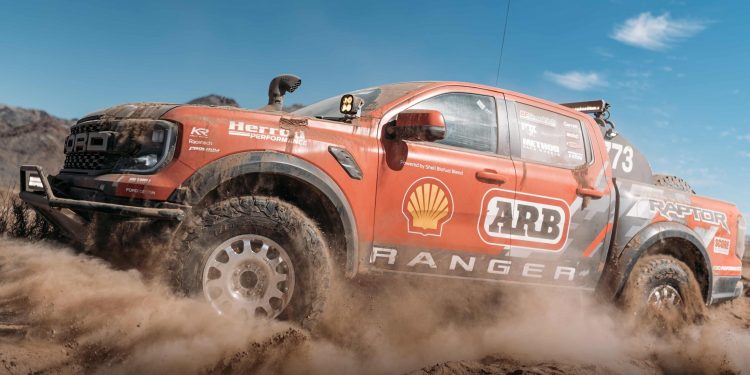 Ford Ranger Raptor Baja racer action shot