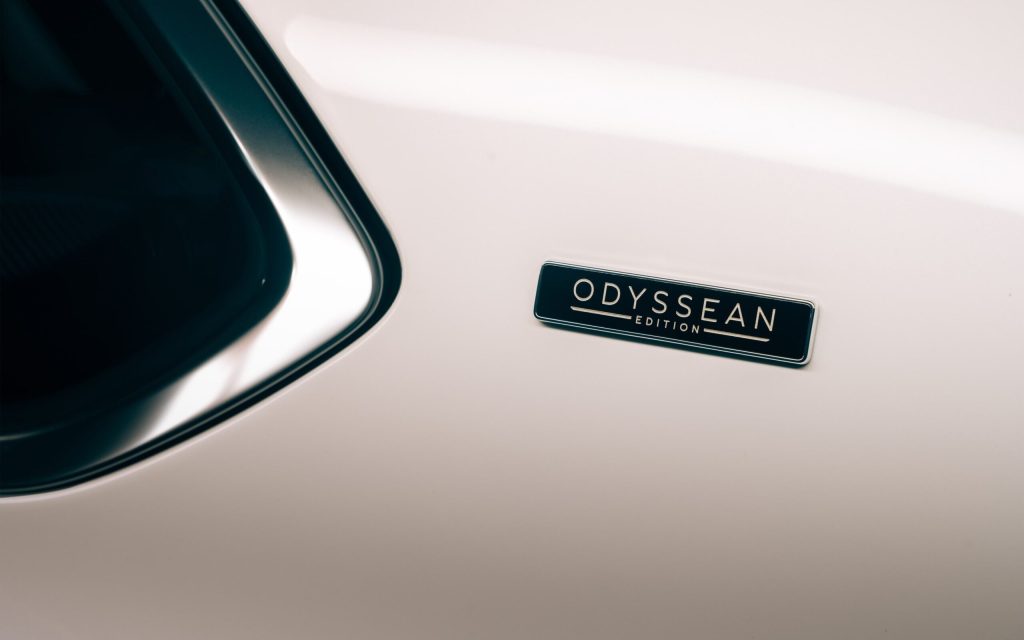 Bentley Bentayga Odyssean Edition badge close up view