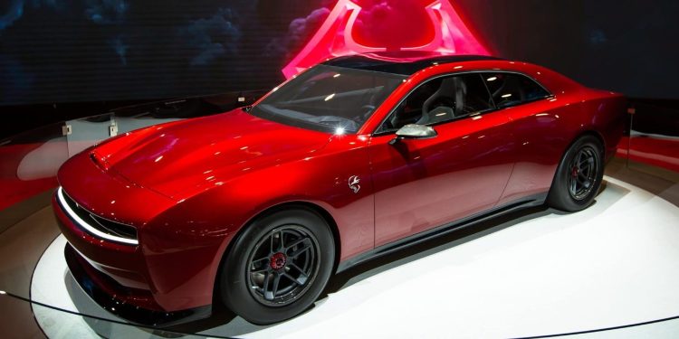 Dodge Charger Daytona SRT Concept front three quarter view