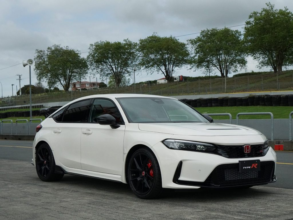 2023 Honda Civic Type R parked in pit lane