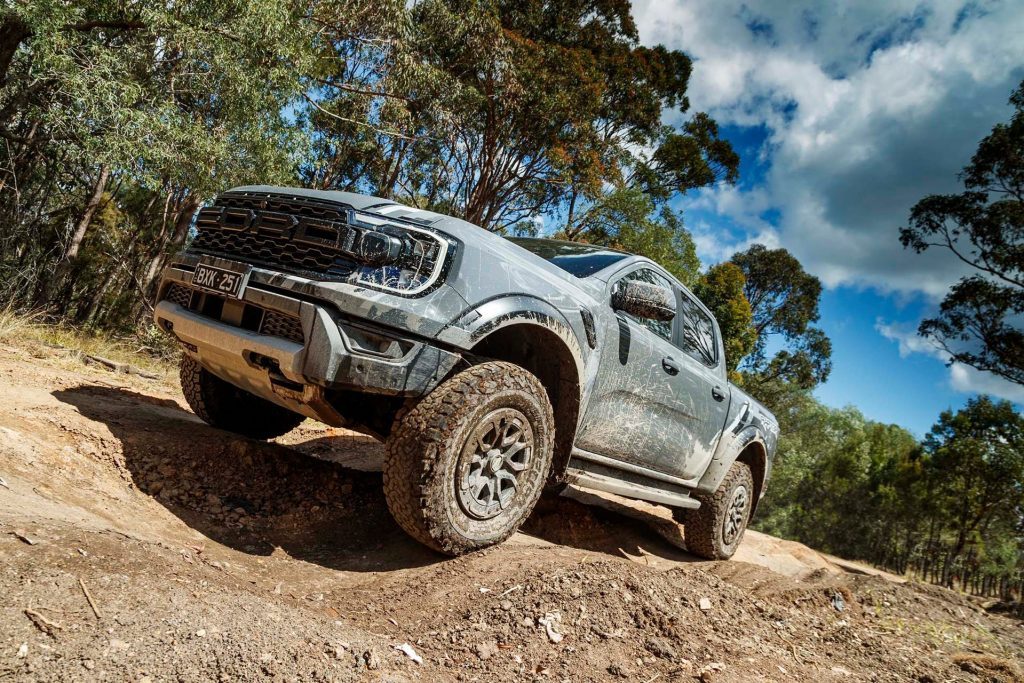 2022 Ford Ranger Raptor moguls