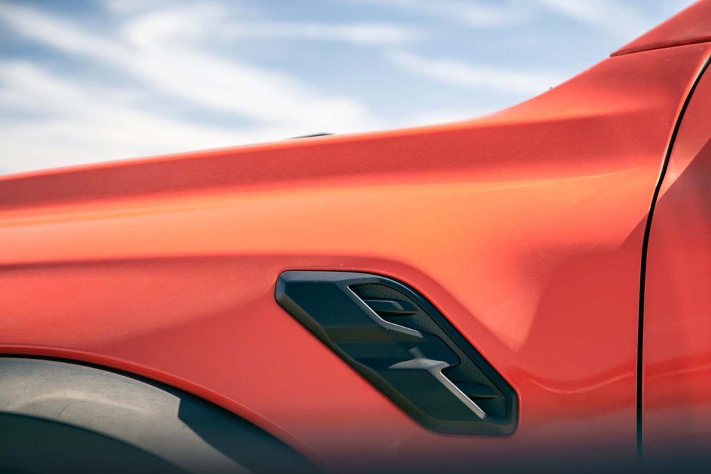 2022 Ford Ranger Raptor vent