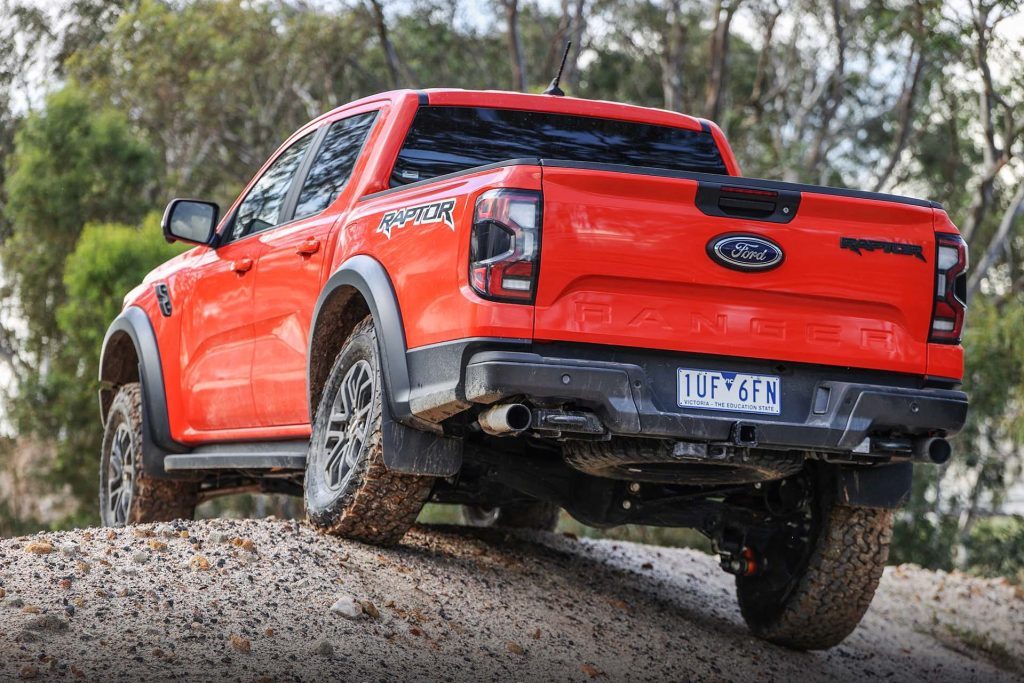 2022 Ford Ranger Raptor articulation