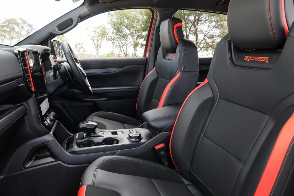 2022 Ford Ranger Raptor front seat