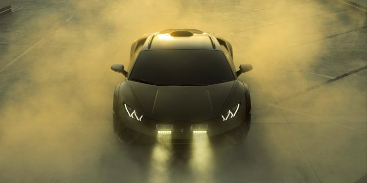 Lamborghini Huracan Sterrato front high angle view