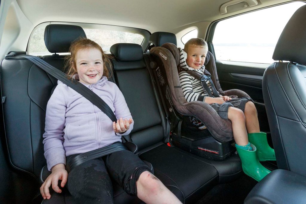 Mazda CX-5 GSX AWD back seat with kids
