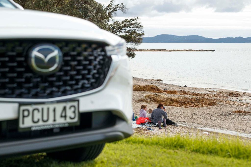 Mazda CX-5 GSX AWD parked at beach