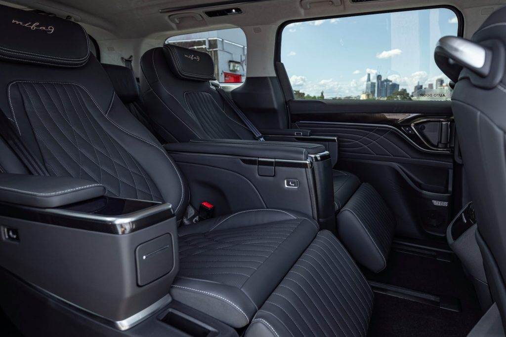 LDV Mifa 9 has luxury rear seating