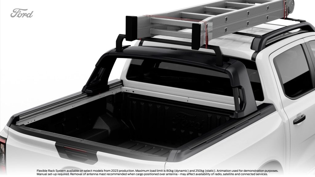 Ford Ranger Flexible Rack System with ladder