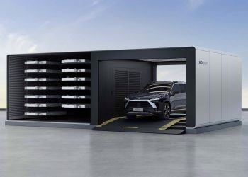 Nio battery swap station