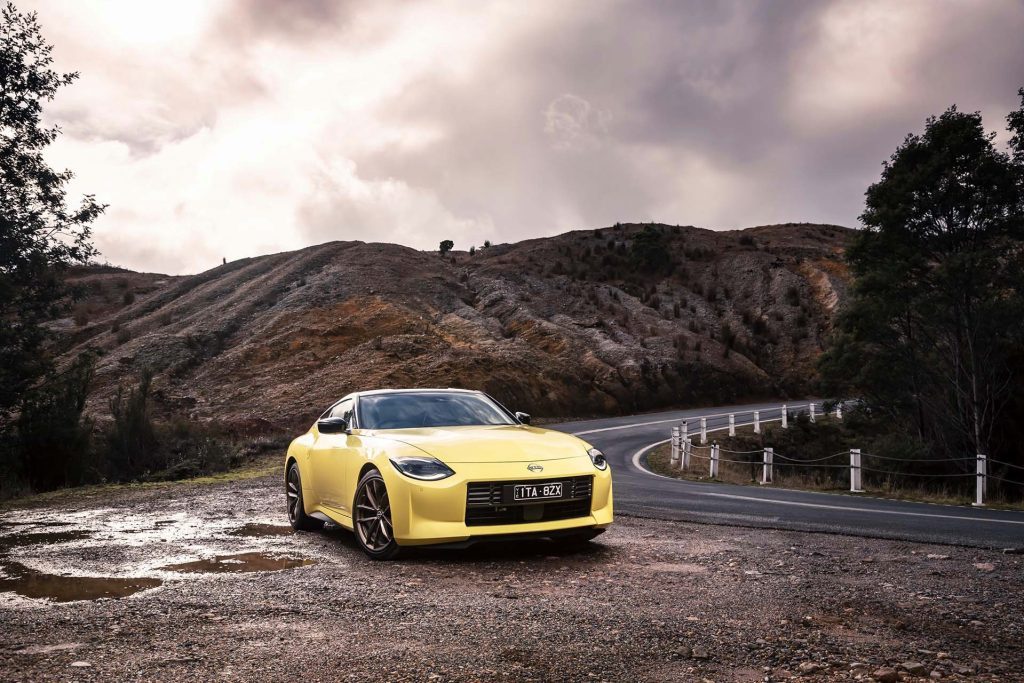 Nissan Z Coupe parked on corner