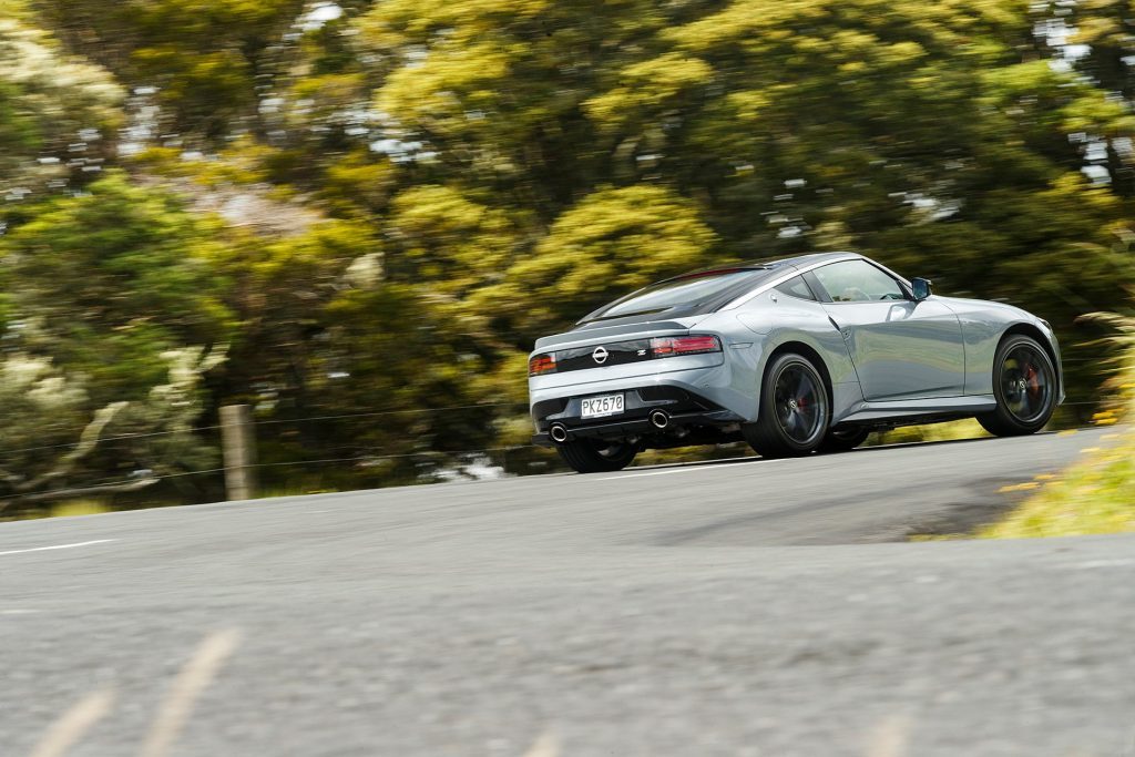 Nissan Z Coupe rear cornering action