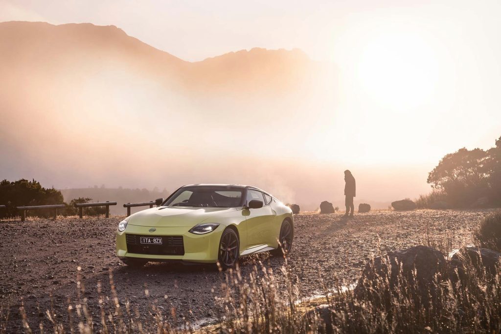 Nissan Z Coupe at sunset