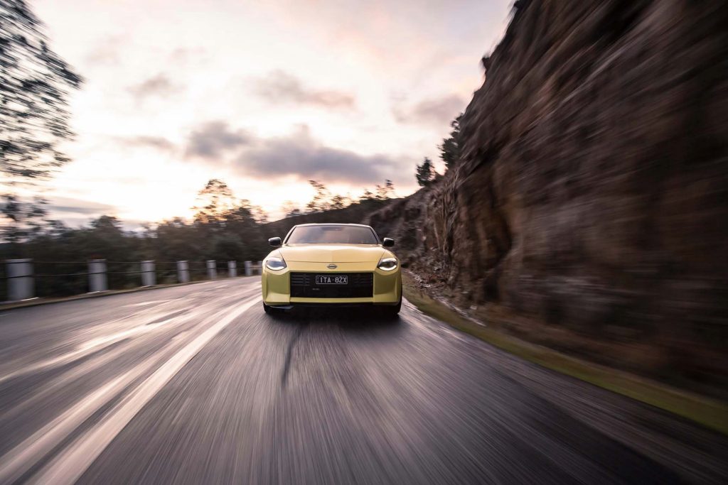 Nissan Z Coupe full frontal action