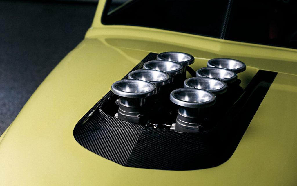 Ringbrothers Chevy Super Truck Enyo engine stacks sticking out of bonnet