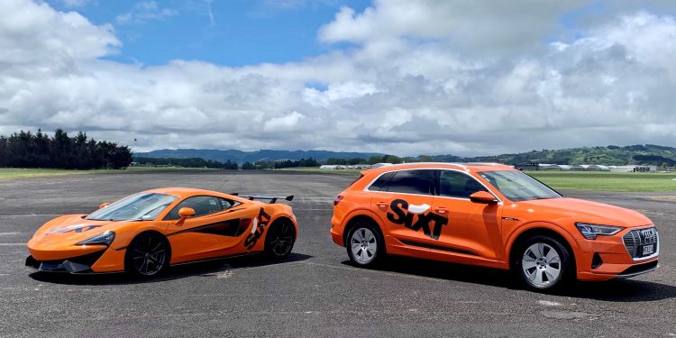 SIXT rental cars parked next to each other