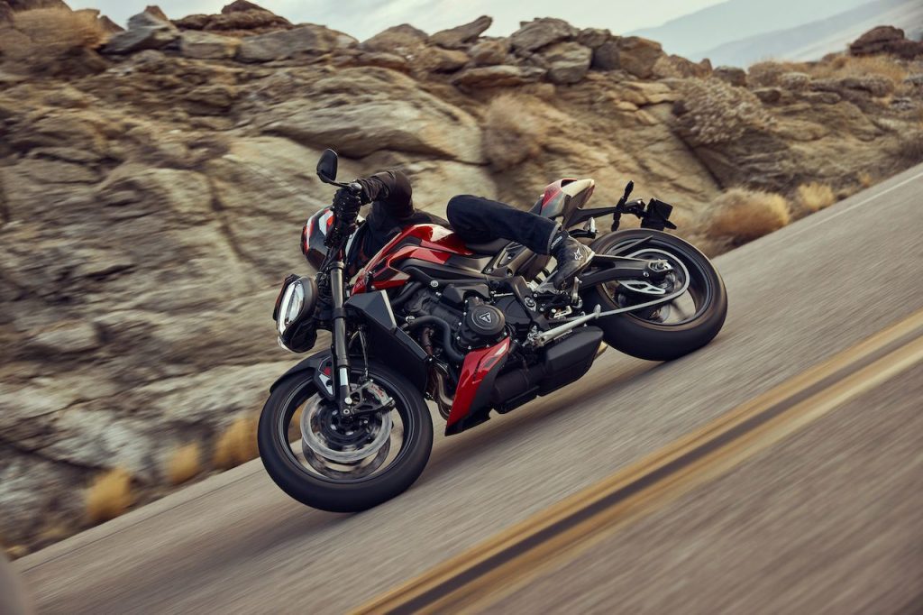 Triumph Street Triple side action