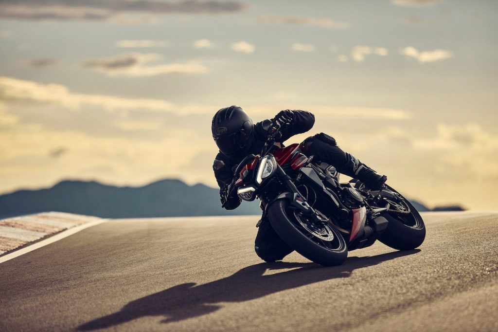 Triumph Street Triple on track