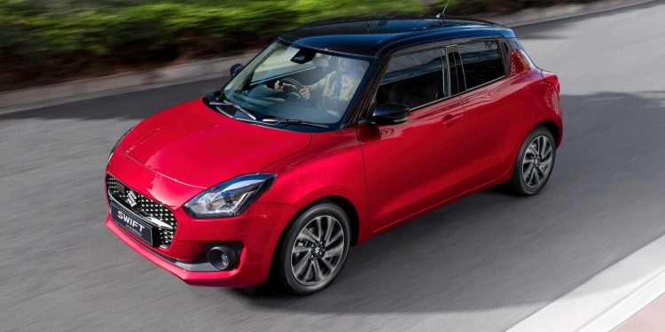 Suzuki Swift Hybrid RS front three quarter view