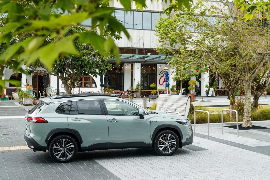 Toyota Corolla Cross Limited parked in mall