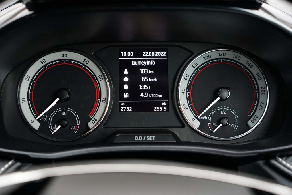 Skoda Fabia Monte Carlo dials