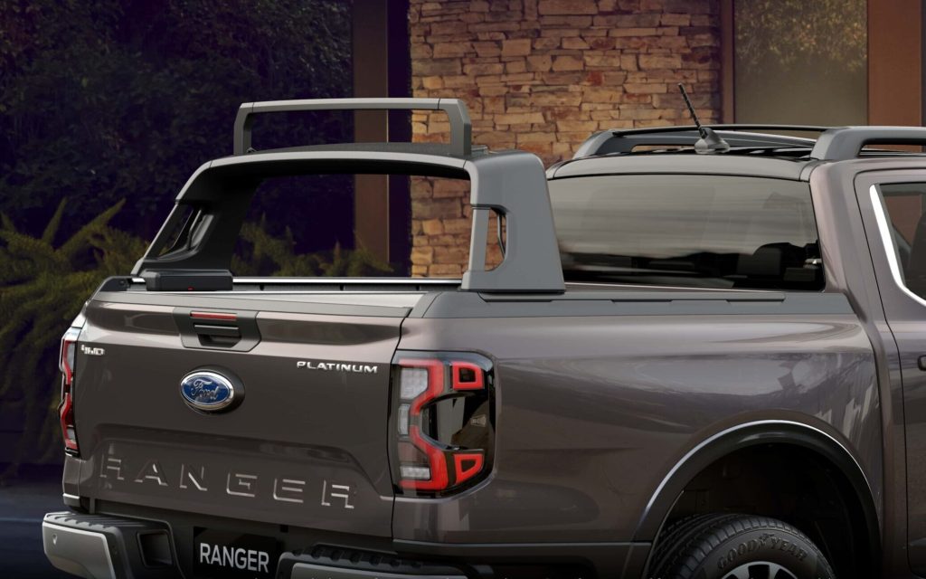 Ford Ranger Platinum Flexible Rack System on tray