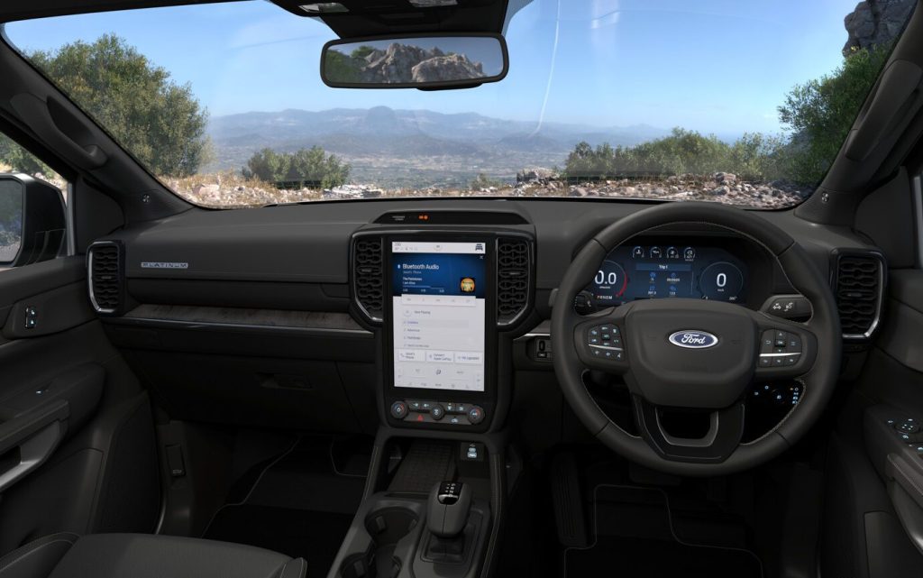 Ford Ranger Platinum interior
