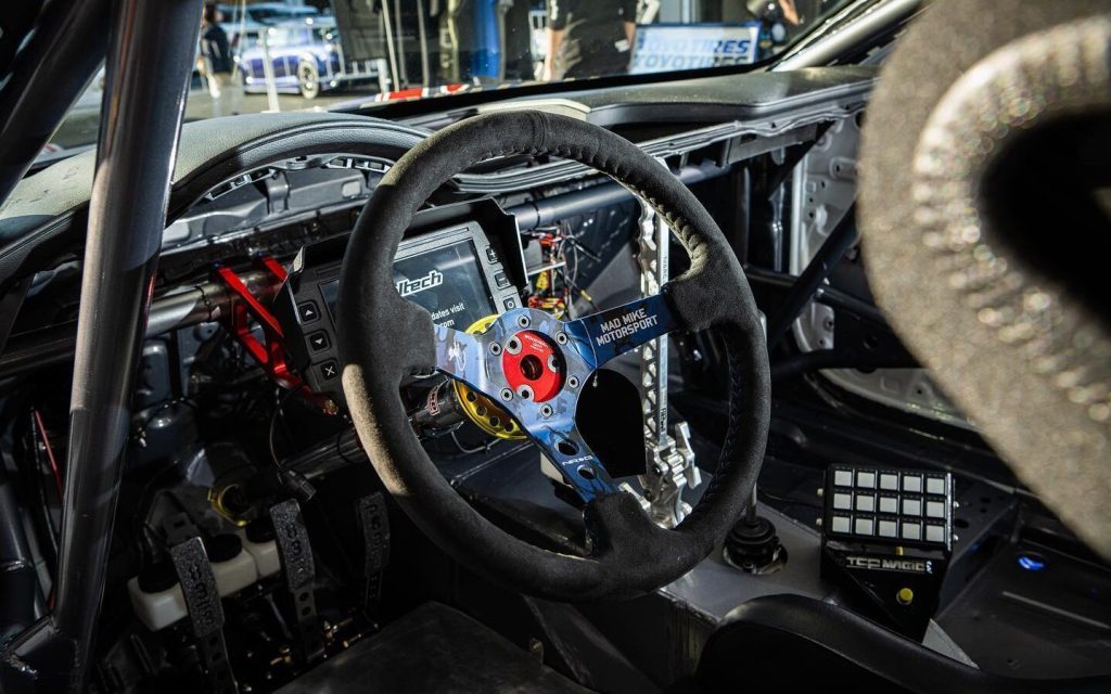 Mad Mike Whiddett's Mazda3 hillclimb car interior view