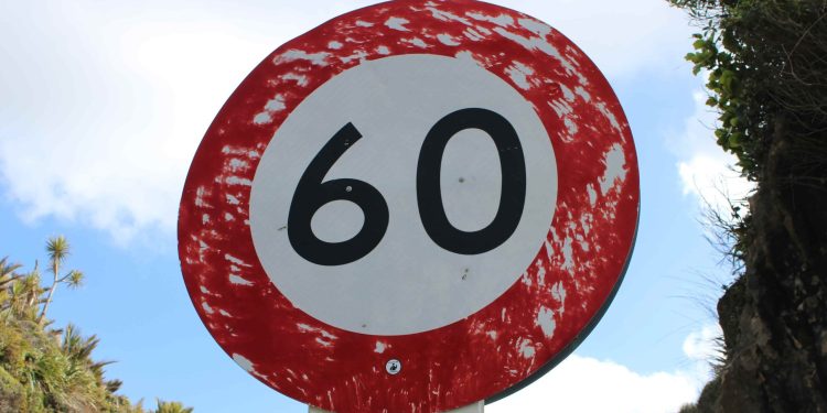 Speed limit sign