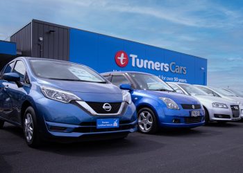 Line up of cars at Turners Westgate dealership