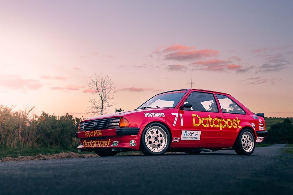 1983 Ford Escort RS1600i Group A at sunset