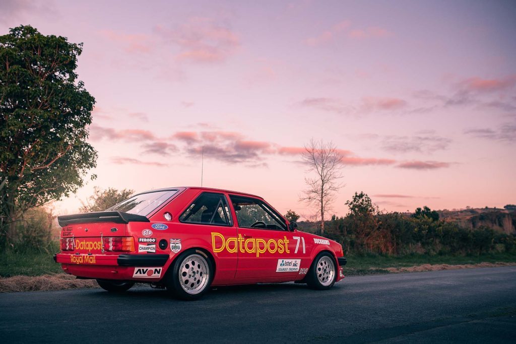 1983 Ford Escort RS1600i Group A rear static at sunset