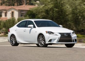 Lexus IS 300 driving on road