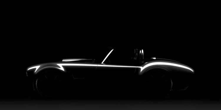 AC Cobra GT roadster silhouette side view