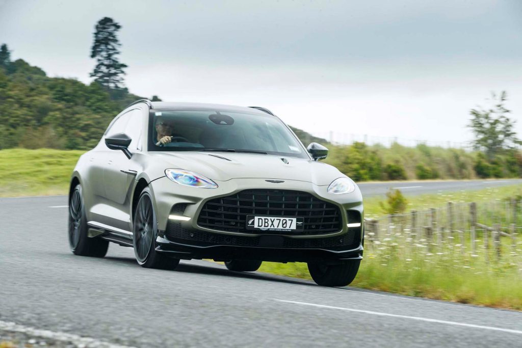 Aston Martin DBX707 hard cornering