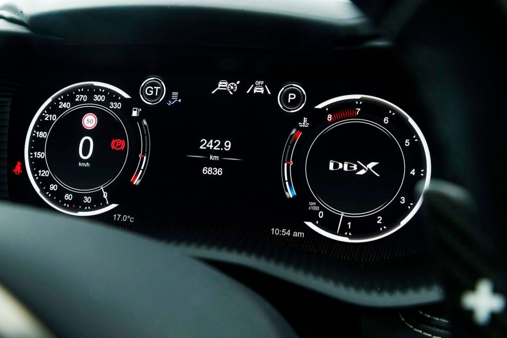 Aston Martin DBX707 dials