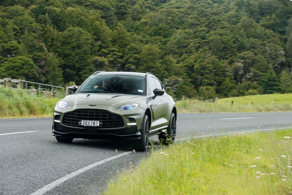 Aston Martin DBX707 inside cornering