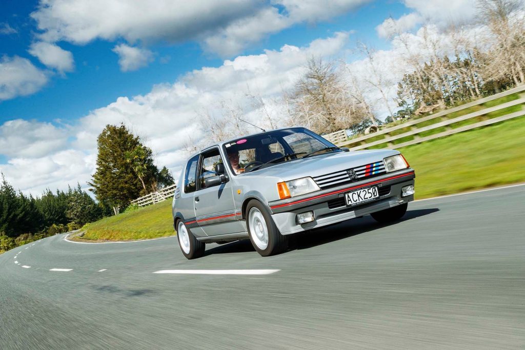 Peugeot 205 GTi on long road