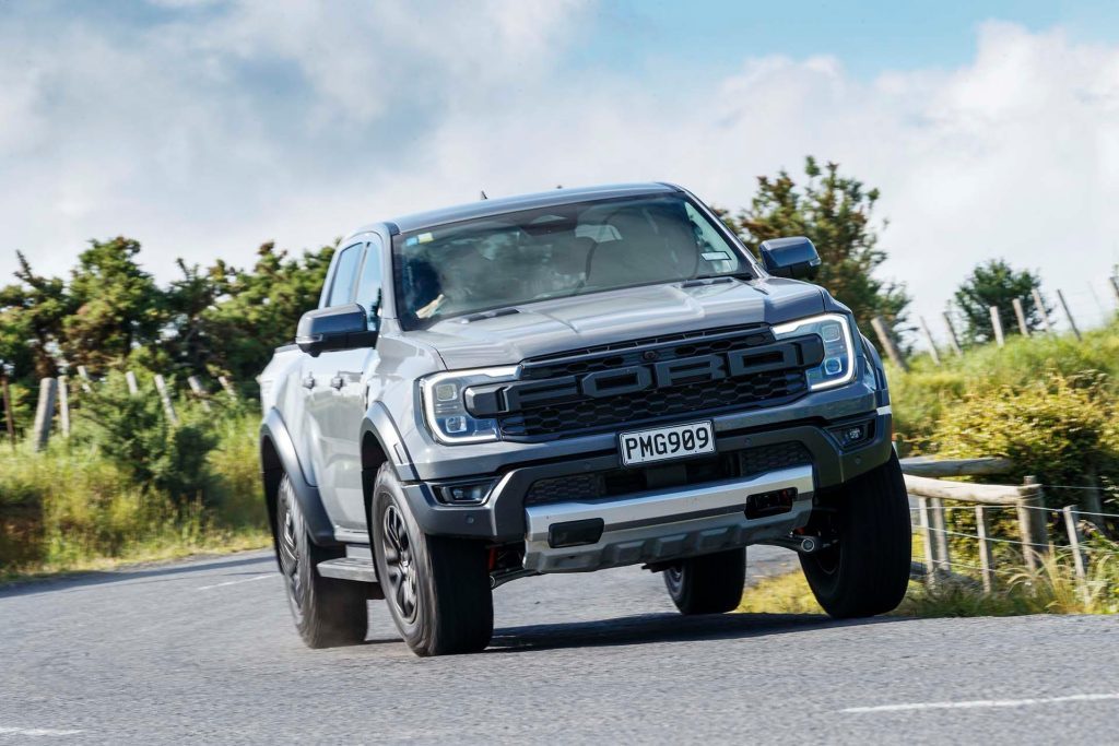 Ford Ranger Raptor cornering