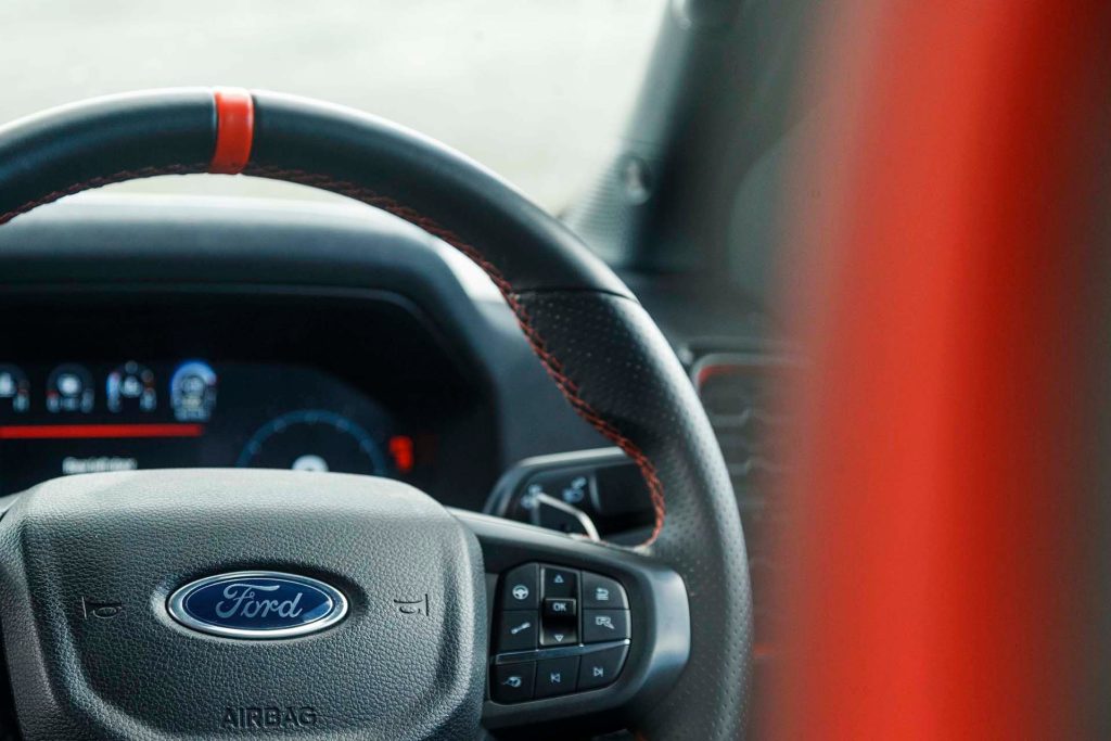 Ford Ranger Raptor steering wheel