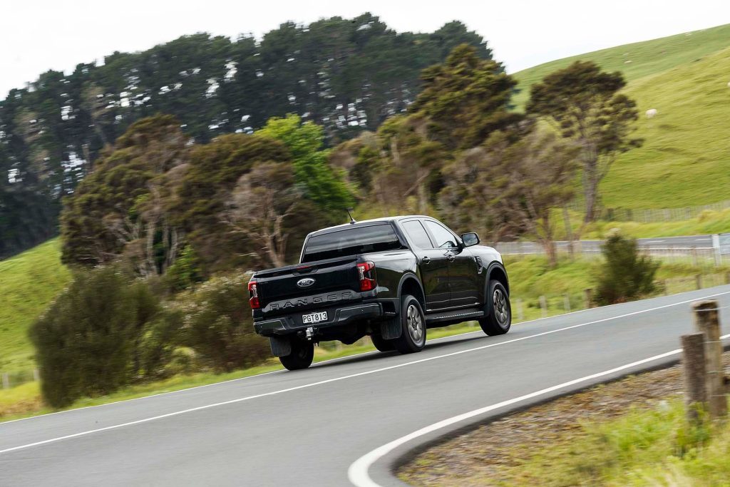 Ford Ranger Sport rear road action