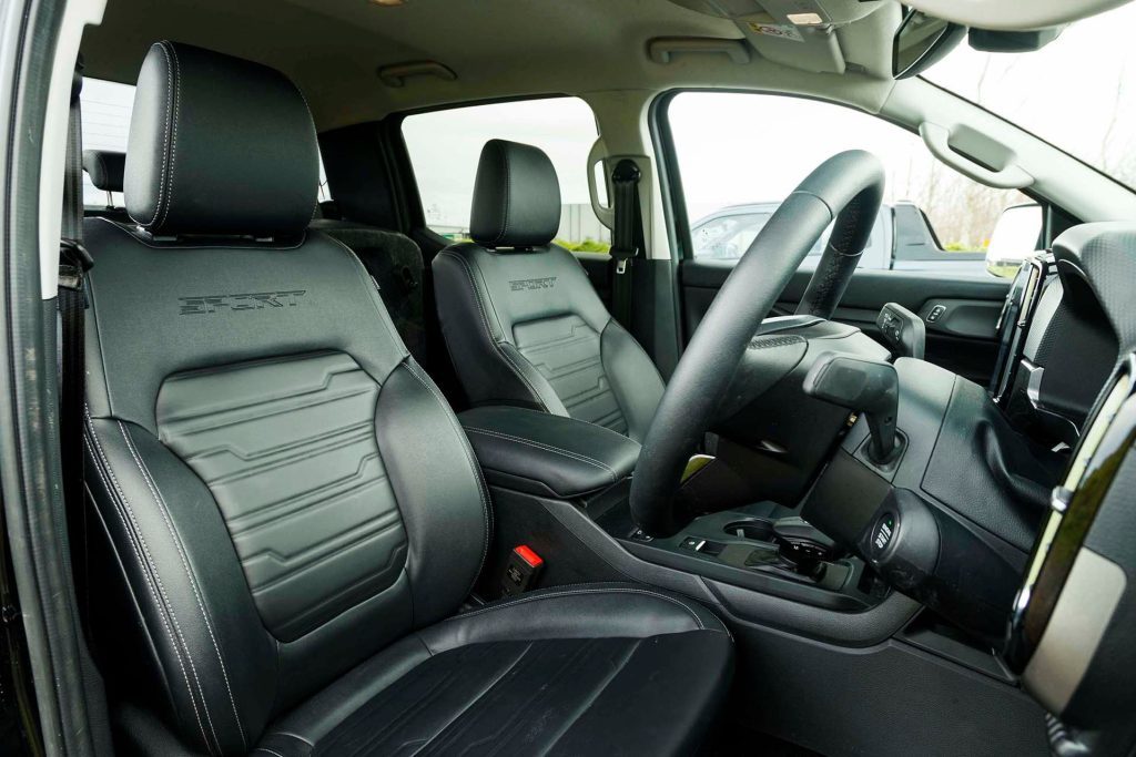 Ford Ranger Sport front seats