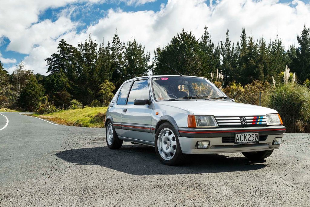Peugeot 205 GTi parked on road