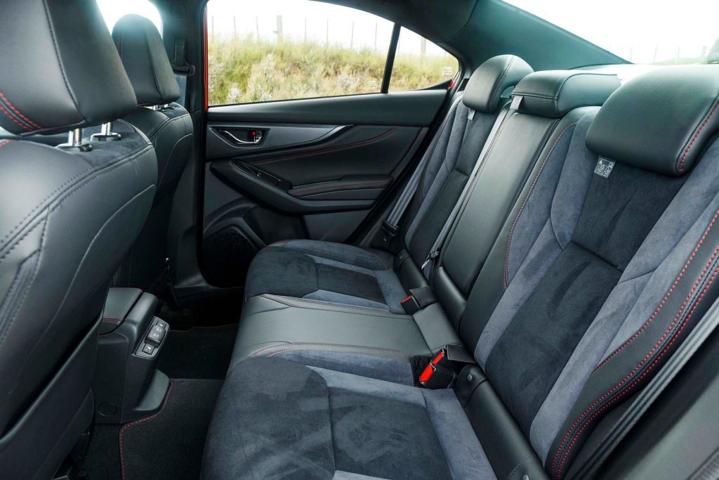 Subaru WRX 2.4T Premium rear seats