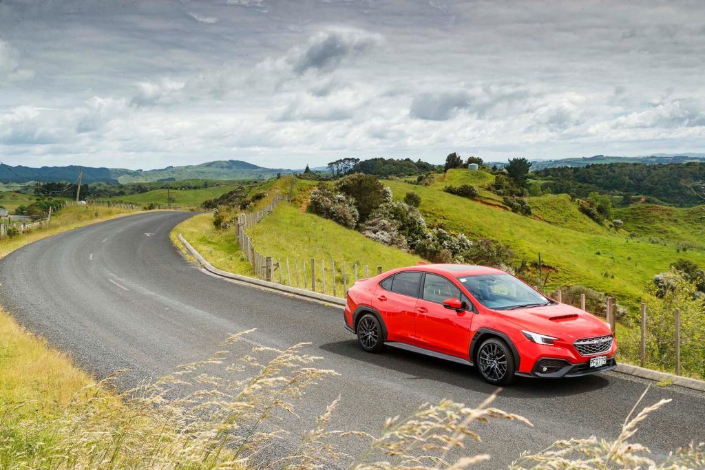 Subaru WRX 2.4T Premium parked on hilltop
