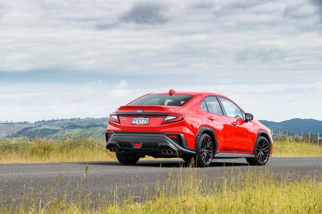 Subaru WRX 2.4T Premium rear on hilltop