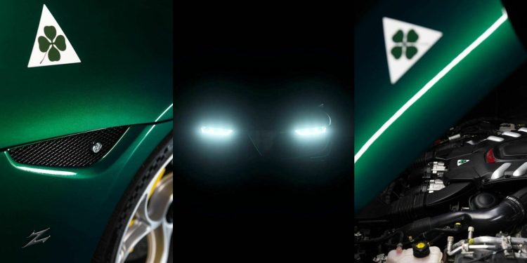 Alfa Romeo Giulia SWB Zagato teaser collage